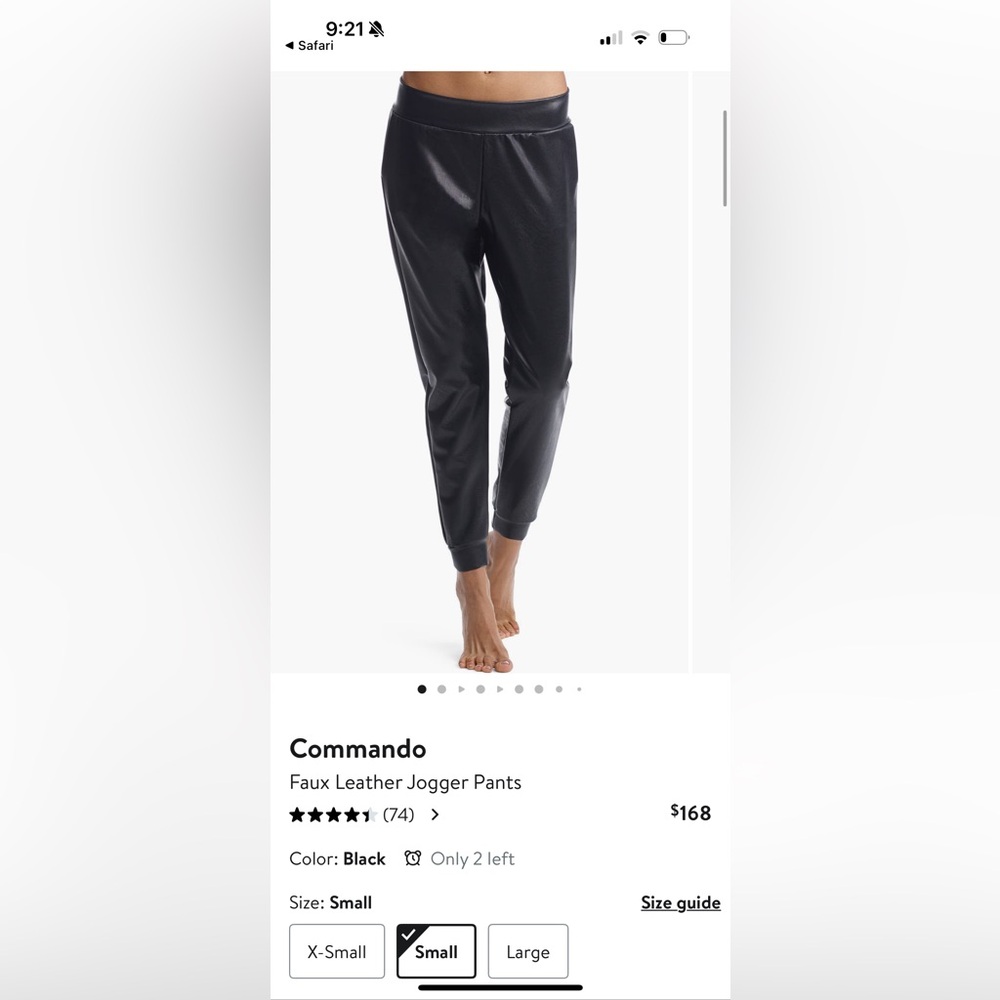 Commando Midnight Black Sleepwear Pants